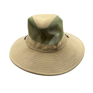 Dorfman Pacific Headwear XL Outdoor Safari Sun Hat Beige Green Mesh‎ Fishing